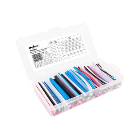 Rebel NAR0385 Krimpkous assortiment 170-delig kleuren | Soldeerbout-shop.nl