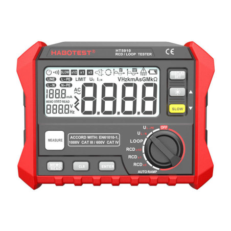 Habotest HT5910 Lusimpedantietester/RCD Aardlekschakelaartester | Soldeerbout-shop.nl