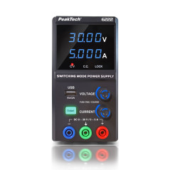 PeakTech 6222 Labvoeding 0-30VDC & 0-5A + USB