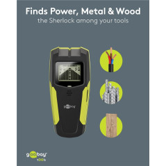 Goobay 77833 Wanddetector en leidingzoeker | Soldeerbout-shop.nl