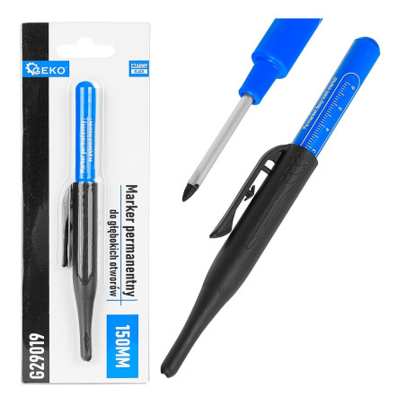 GEKO G29019 Diepgatmarkeerstift zwart | Soldeerbout-shop.nl