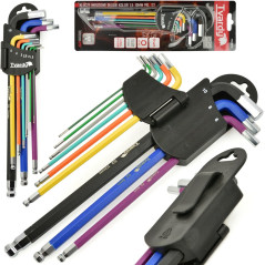 Tvardy T00120 Lange inbus-sleutelset 9-delig | Soldeerbout-shop.nl