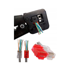 Eurokomp E5948 RJ45-connector montage- en testset | Soldeerbout-shop