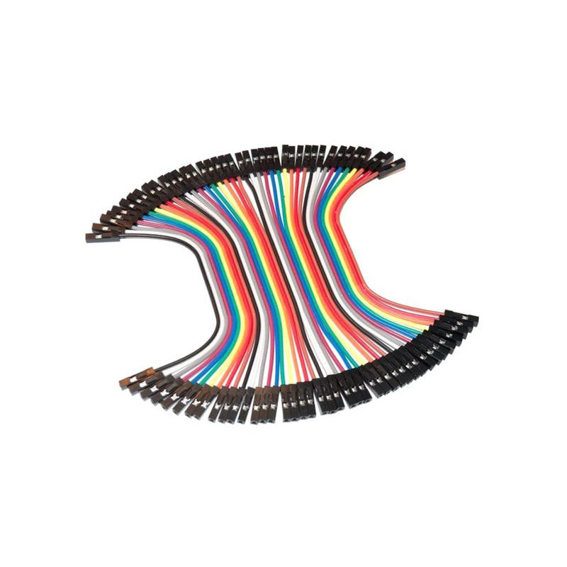 Soldeerbout-shop Jumper draadbruggen female-female 40-delig 10cm Soldeerbout-shop Jumper draadbruggen female-female 40-delig 10cm