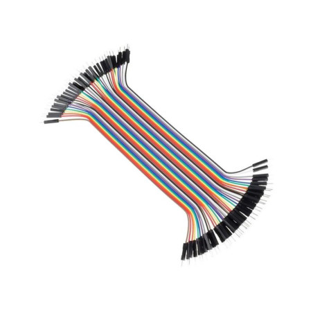 Soldeerbout-shop Jumper draadbruggen male-male 40-delig 20cm | Soldeerbout-shop.nl