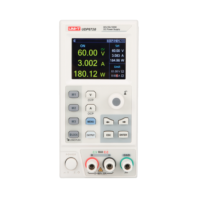 UNI-T UDP6720 Laboratoriumvoeding 0-60VDC & 0-5A UNI-T UDP6720 Laboratoriumvoeding 0-60VDC & 0-5A