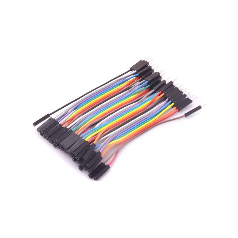 Soldeerbout-shop Jumper draadbruggen male-female 40-delig 10cm Soldeerbout-shop Jumper draadbruggen male-female 40-delig 10cm