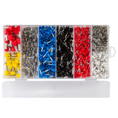 NEO Tools 01-562 Adereindhulstang met adereindhulzenset 0,5mm² tot 10mm² (1200 stuks) | Soldeerbout-shop.nl