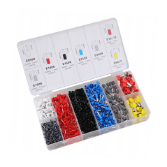 Eurokomp E6223 Adereindhulstang met adereindhulzenset 0,5mm² tot 10mm² (1200 stuks) | Soldeerbout-shop.nl