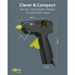 Goobay 77825 lijmpistool 7mm 20Watt met 50 lijmpatronen | Soldeerbout-shop.nl