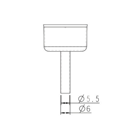 ATTEN A-2104 heteluchtbout nozzle 6mm rond
