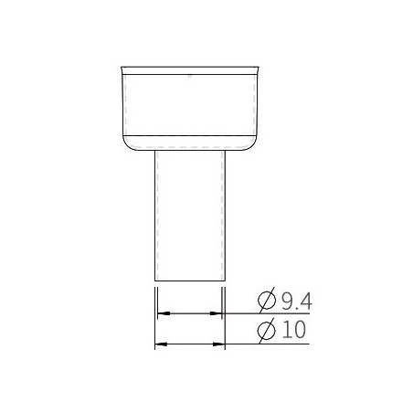 ATTEN A-2105 heteluchtbout nozzle 10mm rond
