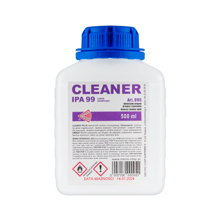 Micro Chip ART.095 Cleanser IPA 99 Isopropylalcohol 500ml | Soldeerbout-shop.nl