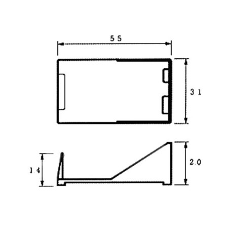 Velleman BH9V Batterijhouder voor 9V blokbatterij