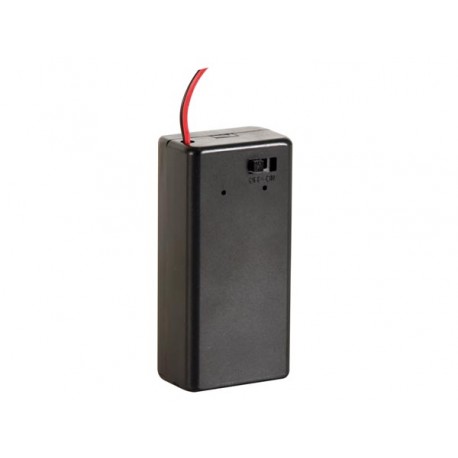 Velleman BH9VBS Batterijhouder met schakelaar voor 9V blokbatterij