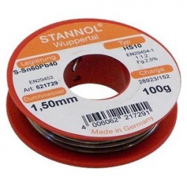 Stannol HS10 521729 soldeertin 1,5mm 100gram