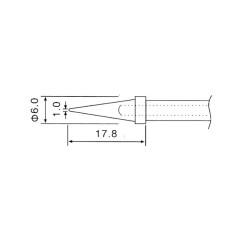 Soldeerbout-shop TIP N4-1 soldeerpunt spits 1mm