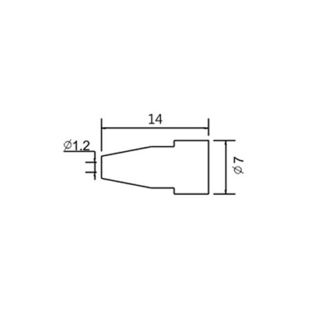 Soldeerbout-shop TIP N5-7 1.2mm soldeerpunt voor ZD-8915