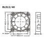 Velleman BLS12/40 ventilator 40x40x10mm 12VDC