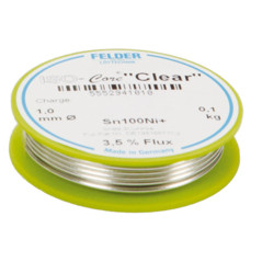 Felder ISO-core Clear soldeertin 1mm 100gram loodvrij met zilver