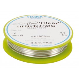 Felder ISO-core Clear soldeertin 1mm 100gram loodvrij met zilver