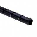 Velleman SW09B spiraalband 10mm zwart 10m
