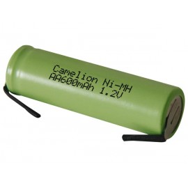 Ni-Mh Batterij 1.2V-600Mah Met Soldeerlippen (In Bulk)