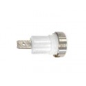 Velleman CM17W inbouwsocket voor banaanplug wit