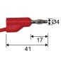 Velleman TLM66 2 meetsnoeren 4mm 1m